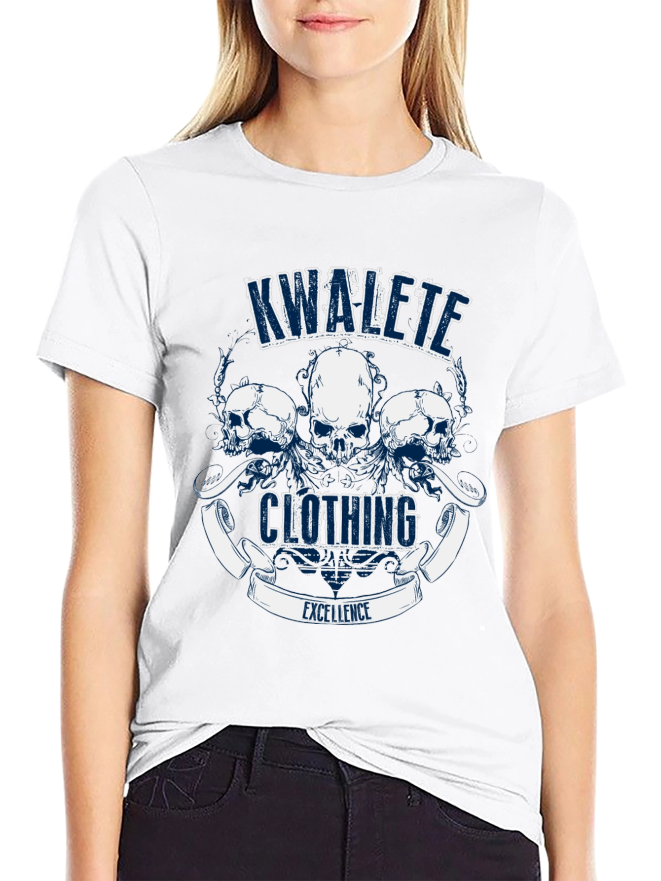 Kwalete Clothing Skull Graphic T-Shirt