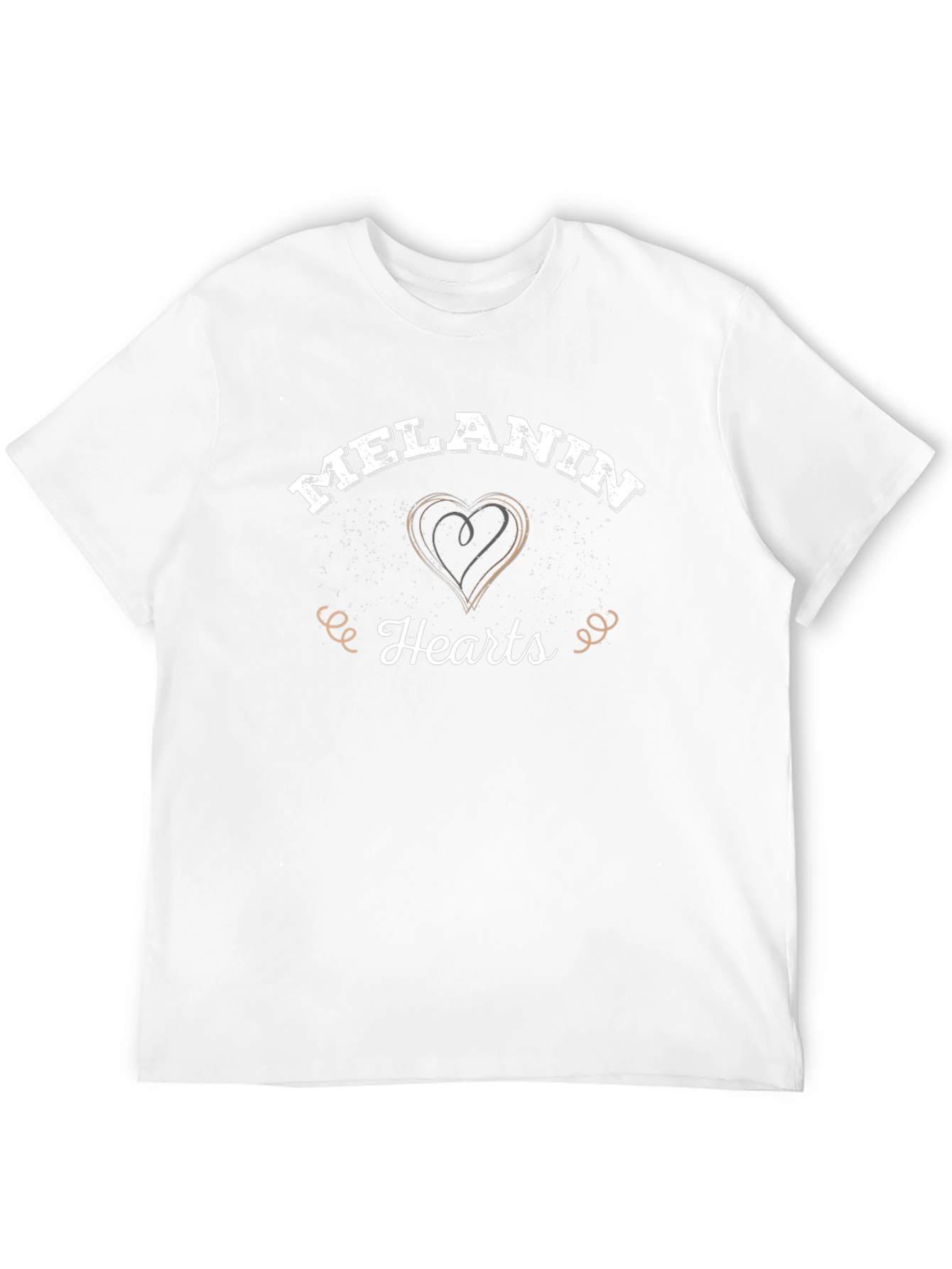 Melanin Hearts Graphic Tee - Black