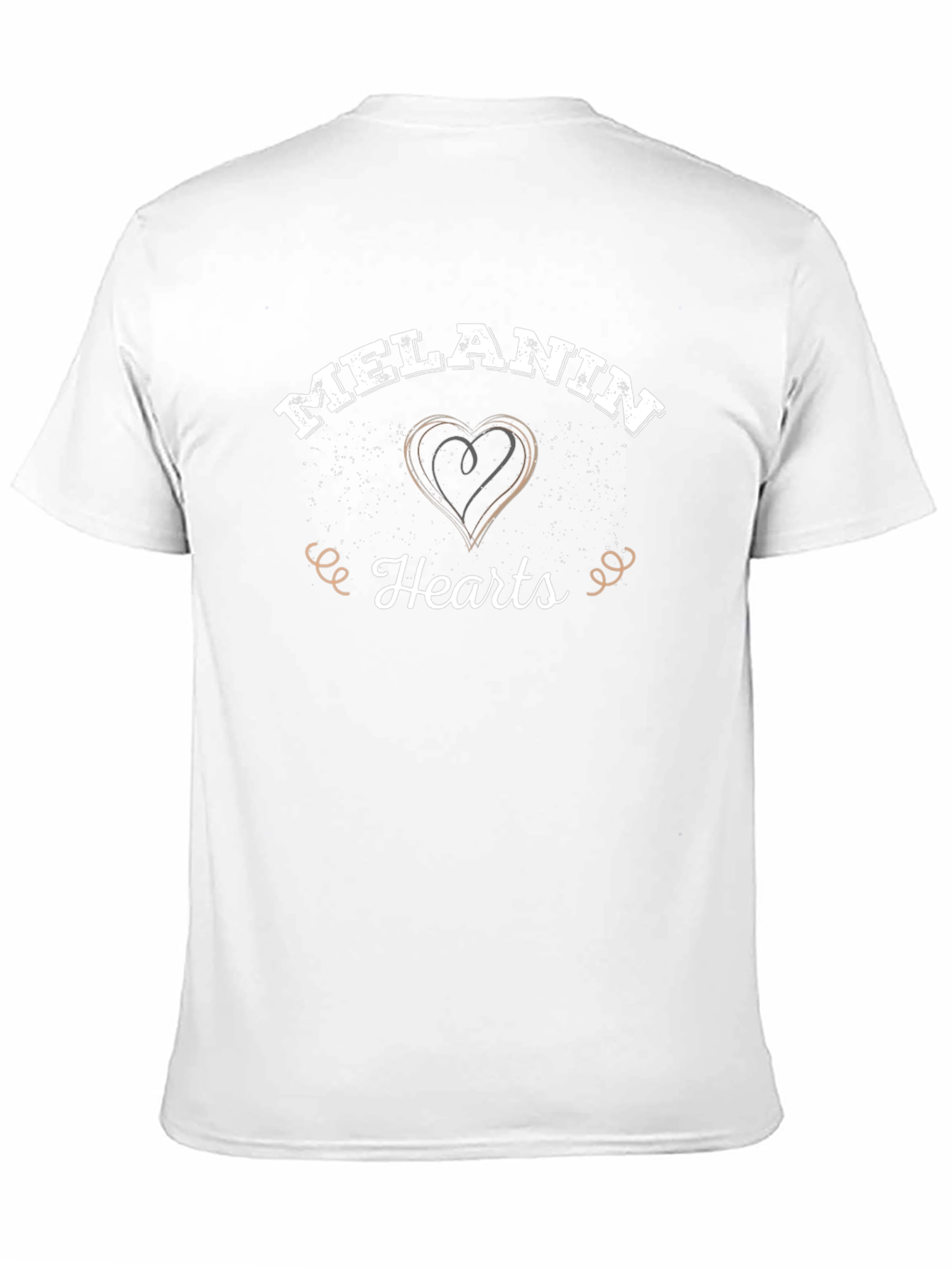 Melanin Hearts Graphic Tee - Black
