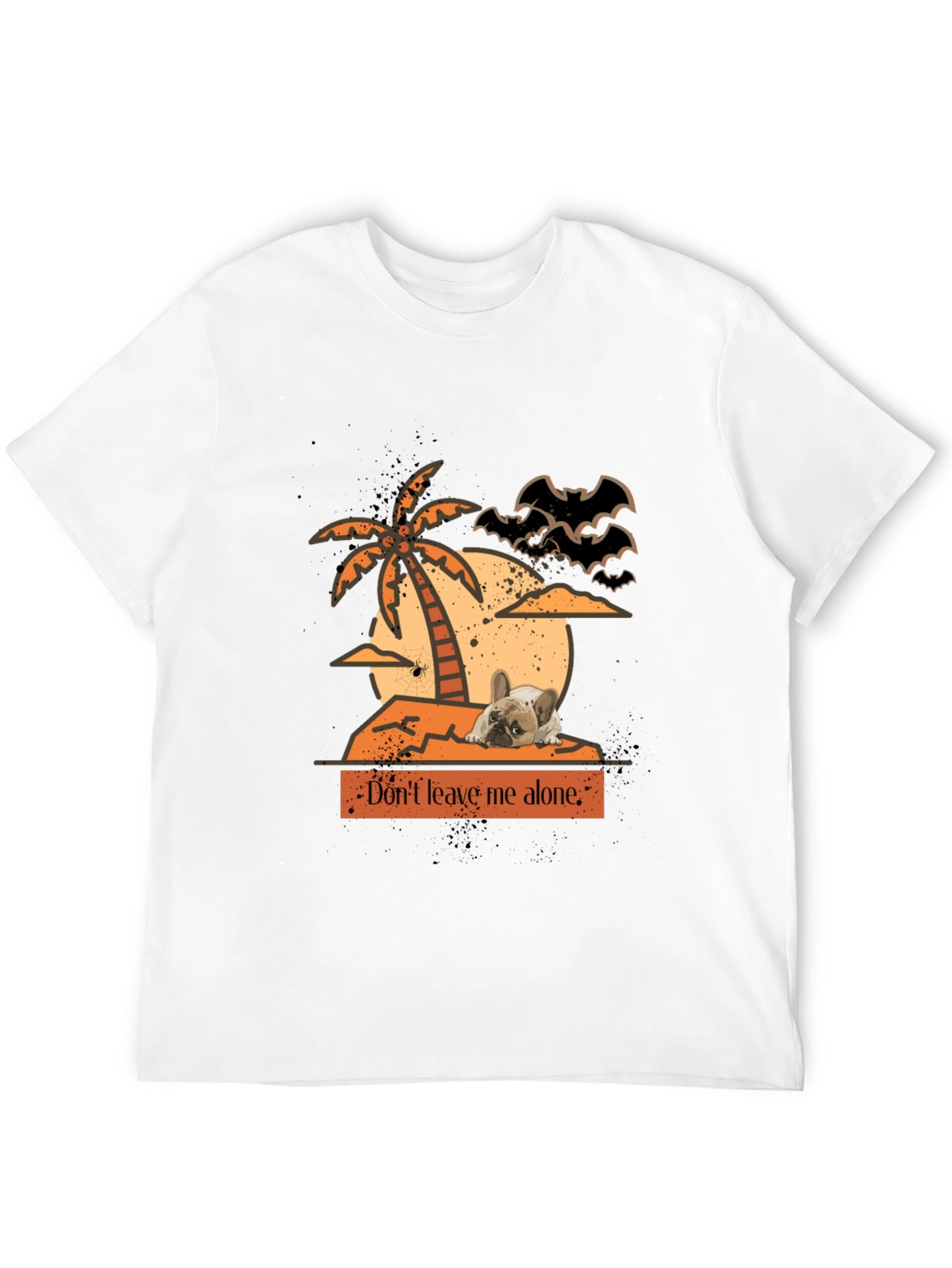 Dont Leave Me Alone Halloween Frenchie T-Shirt