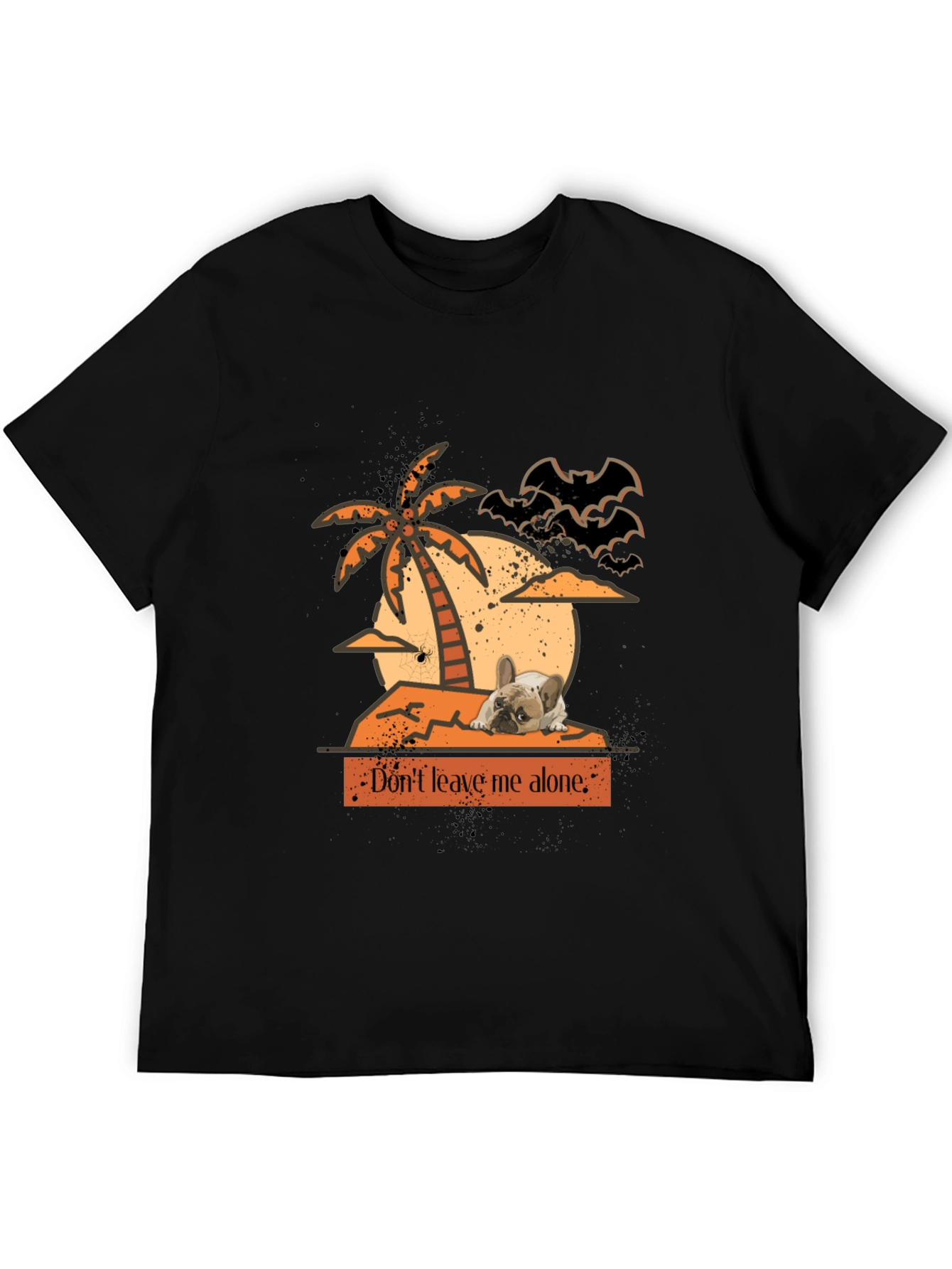 Dont Leave Me Alone Halloween Frenchie T-Shirt