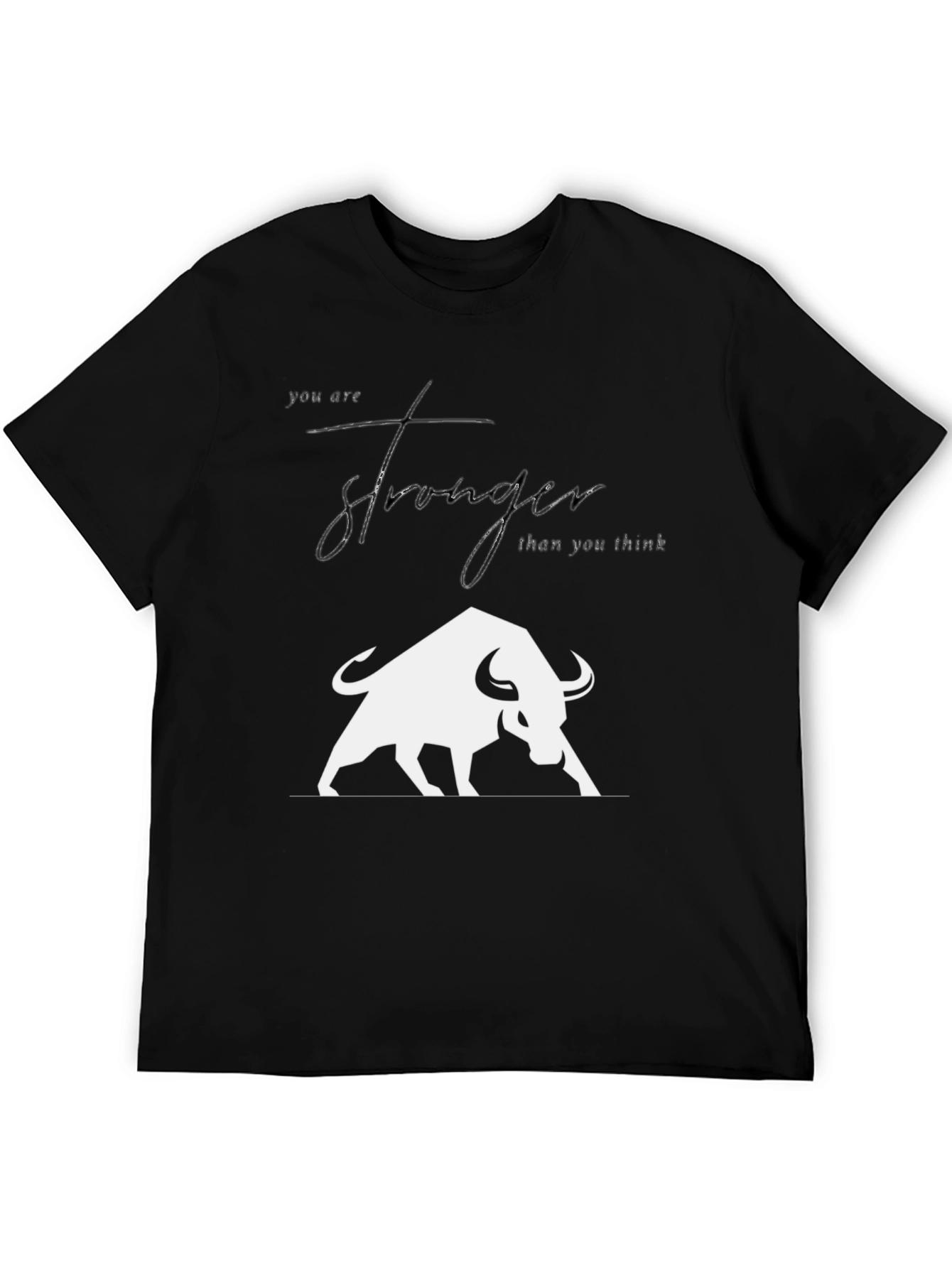 Stronger Than You Think Bull Graphic Tee