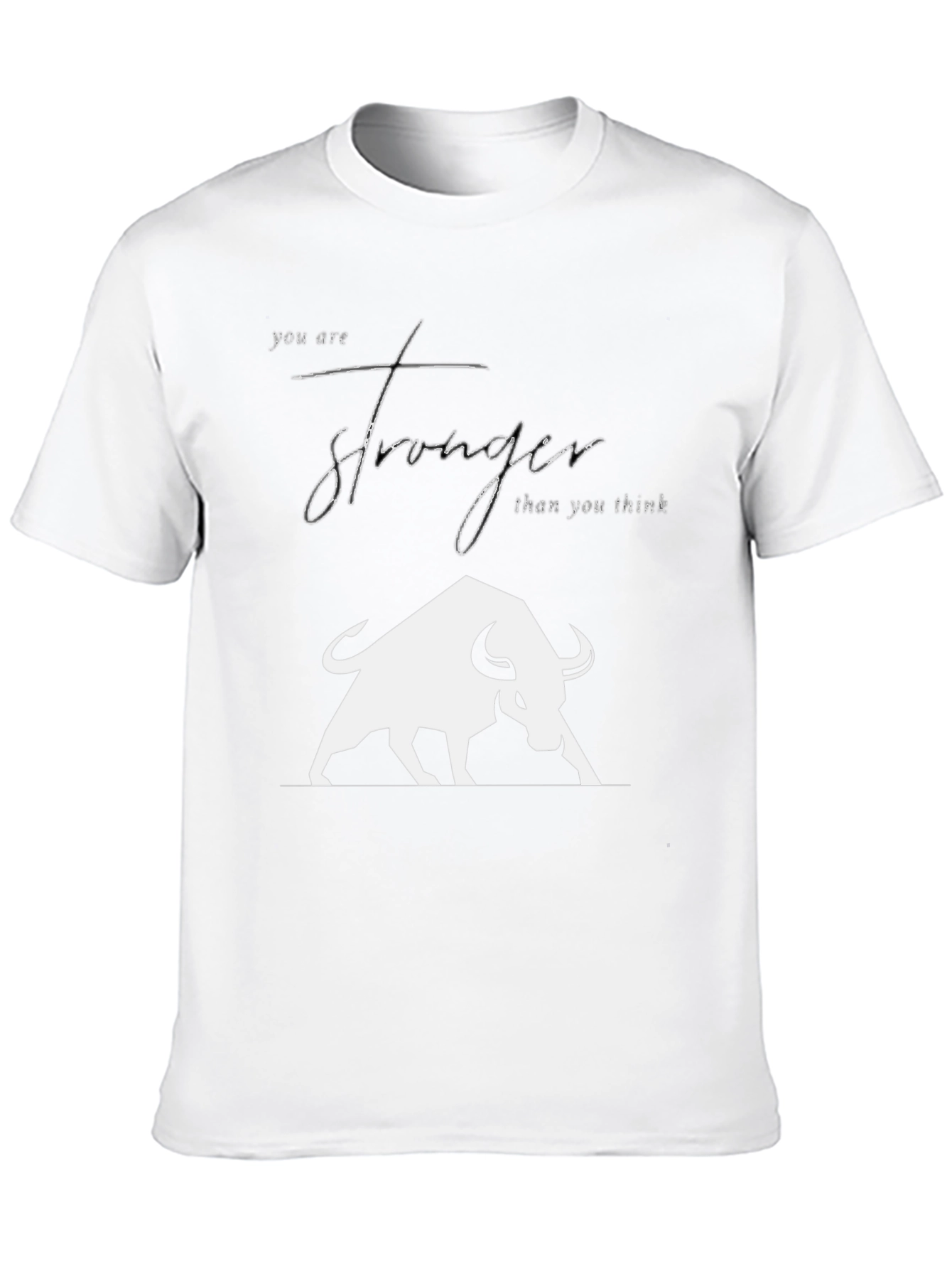Stronger Than You Think Bull Graphic Tee