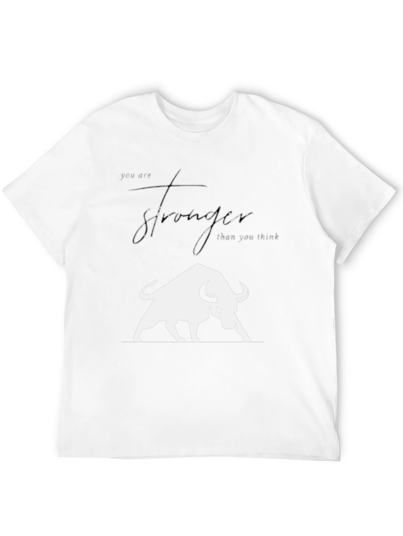 Stronger Than You Think Bull Graphic Tee