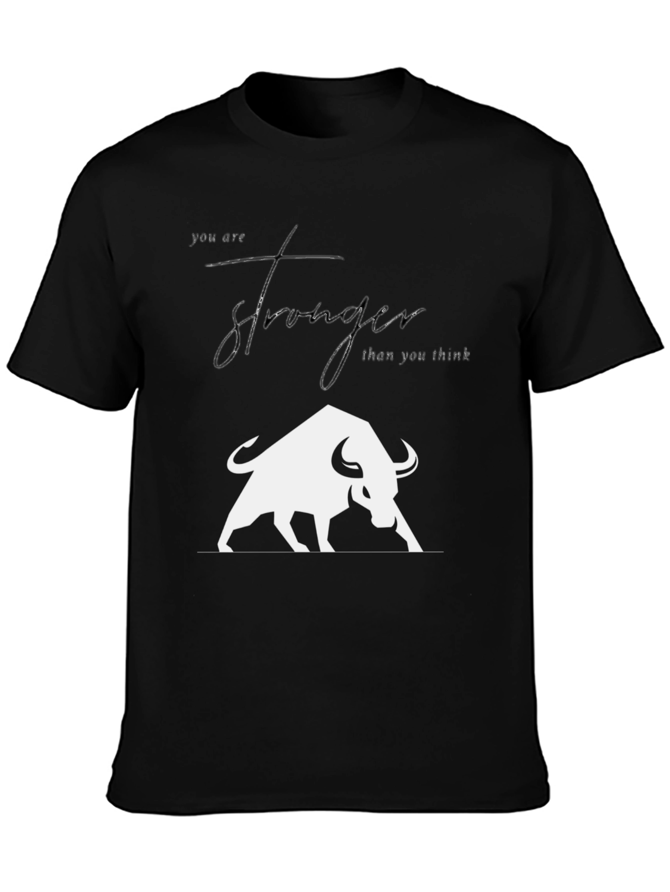 Stronger Than You Think Bull Graphic Tee