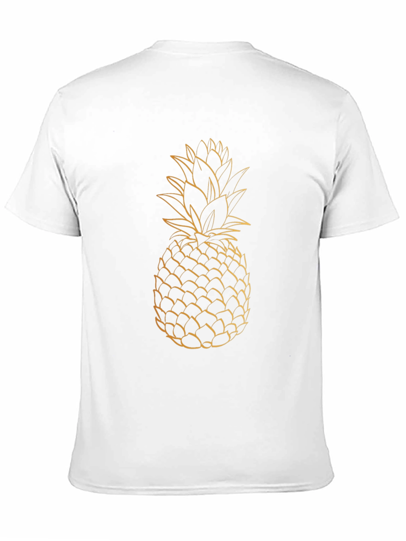 Pineapple Graphic Tee - Black Casual T-Shirt