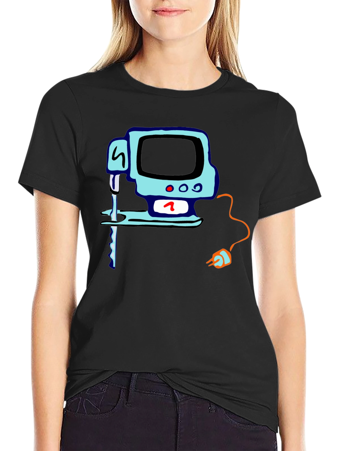 Retro Computer Graphic T-Shirt - Classic Tech Style