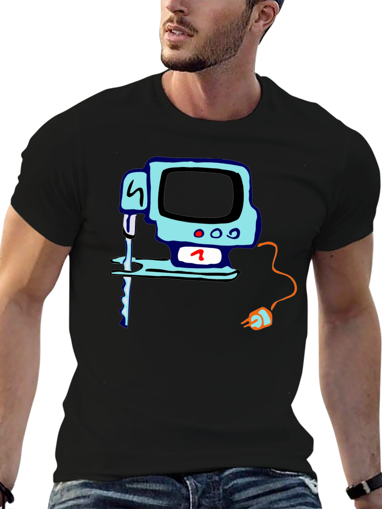 Retro Computer Graphic T-Shirt - Classic Tech Style