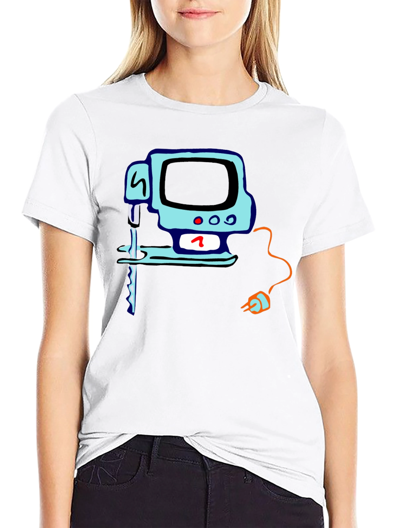 Retro Computer Graphic T-Shirt - Classic Tech Style