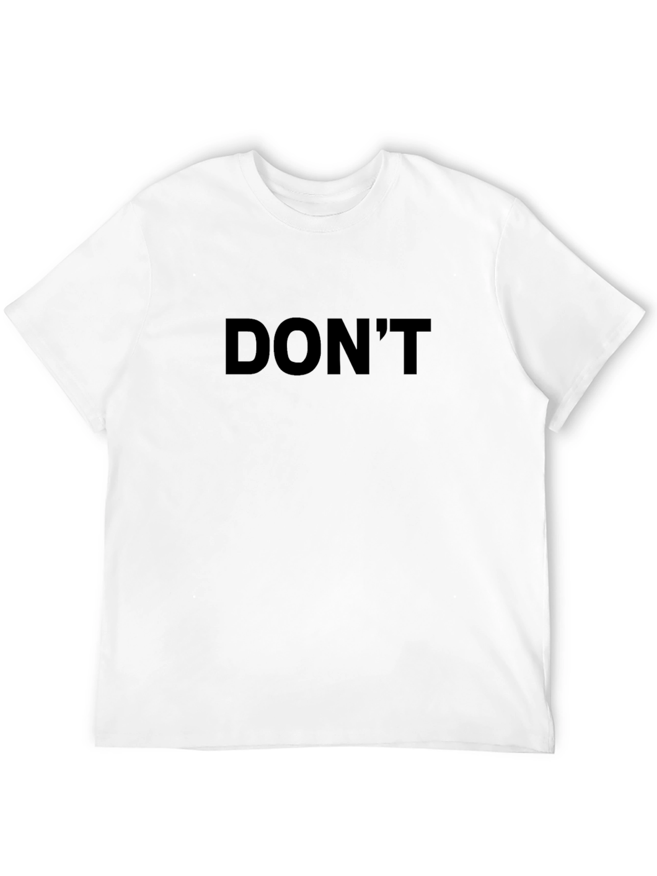 Dont Text Graphic Tee - Casual Style Black