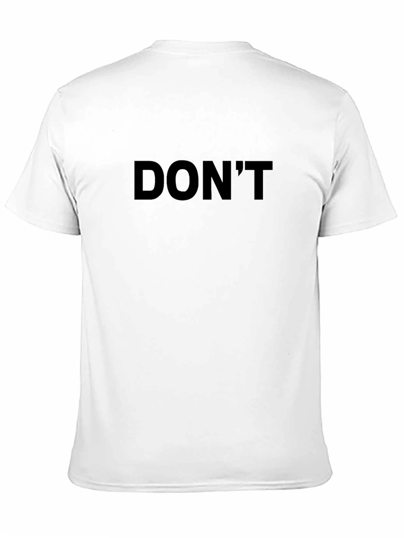 Dont Text Graphic Tee - Casual Style Black