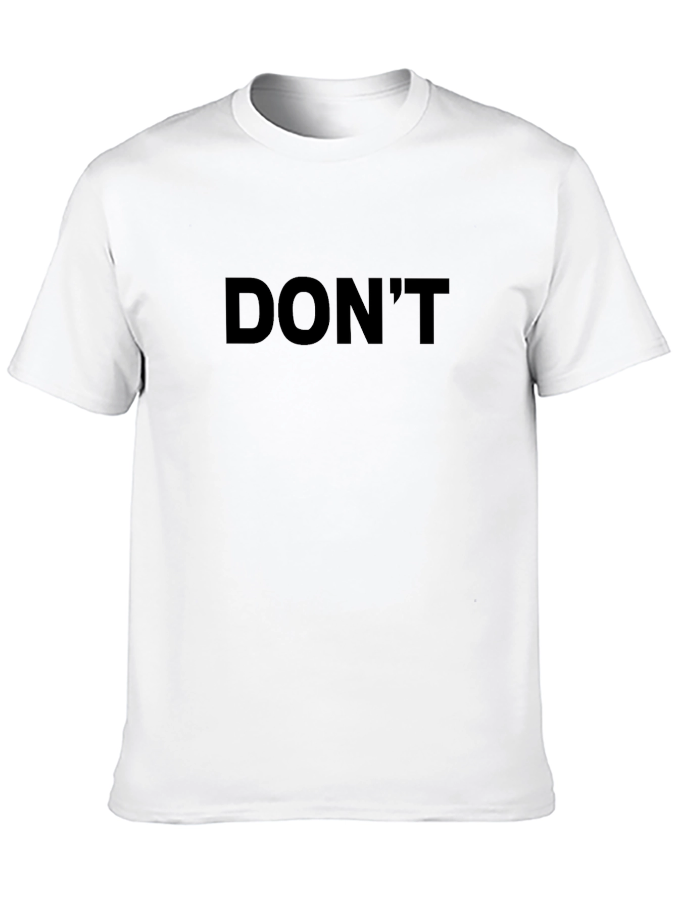 Dont Text Graphic Tee - Casual Style Black
