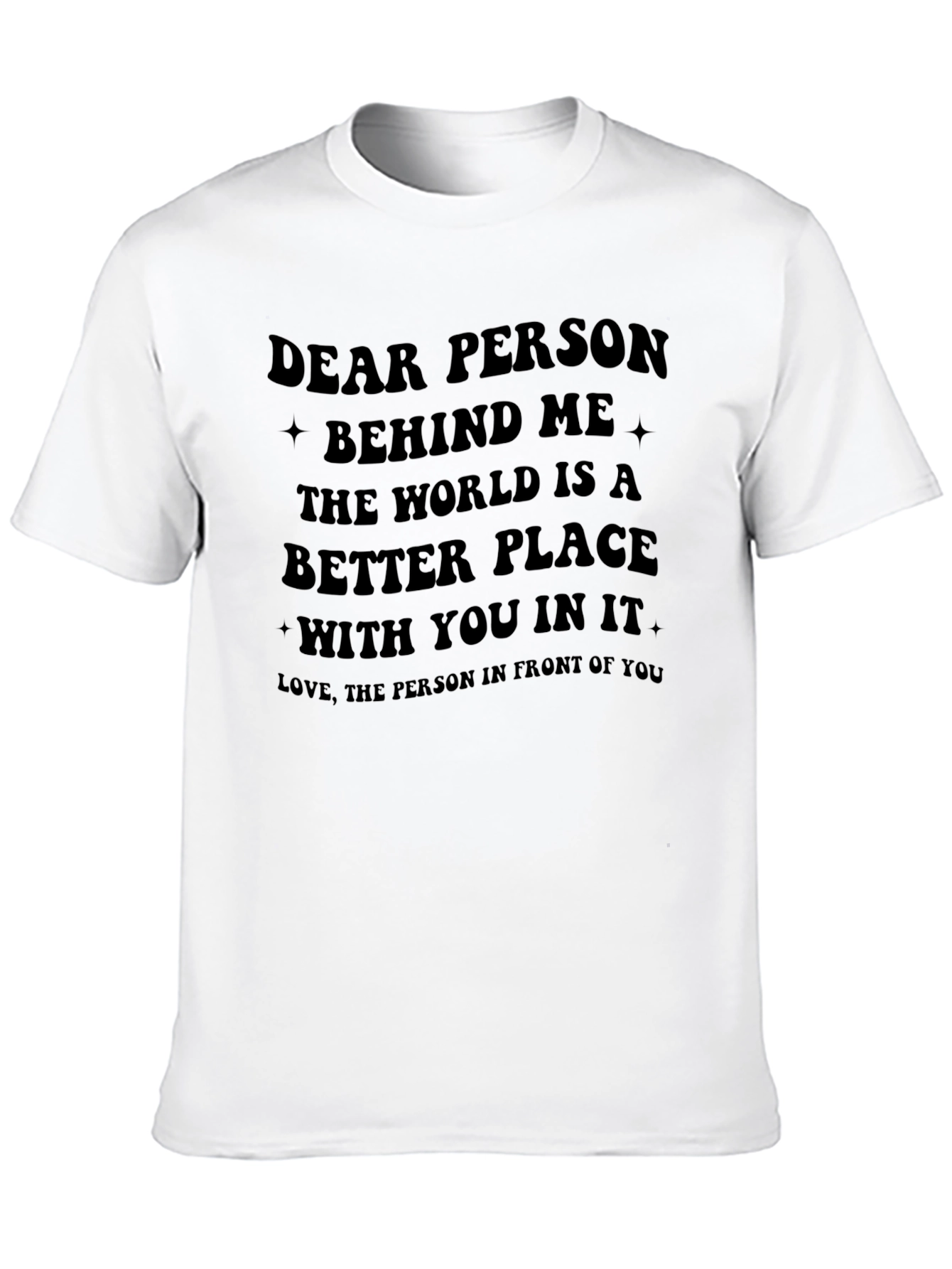 Inspirational Message Black Graphic T-Shirt