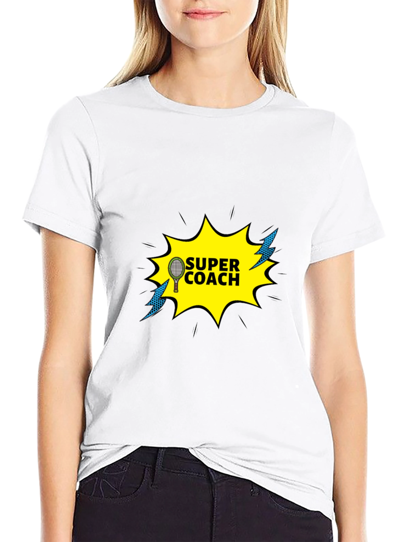 Super Coach Tennis T-Shirt - Sporty Design