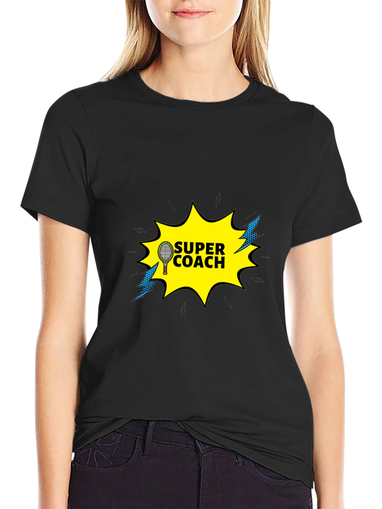 Super Coach Tennis T-Shirt - Sporty Design