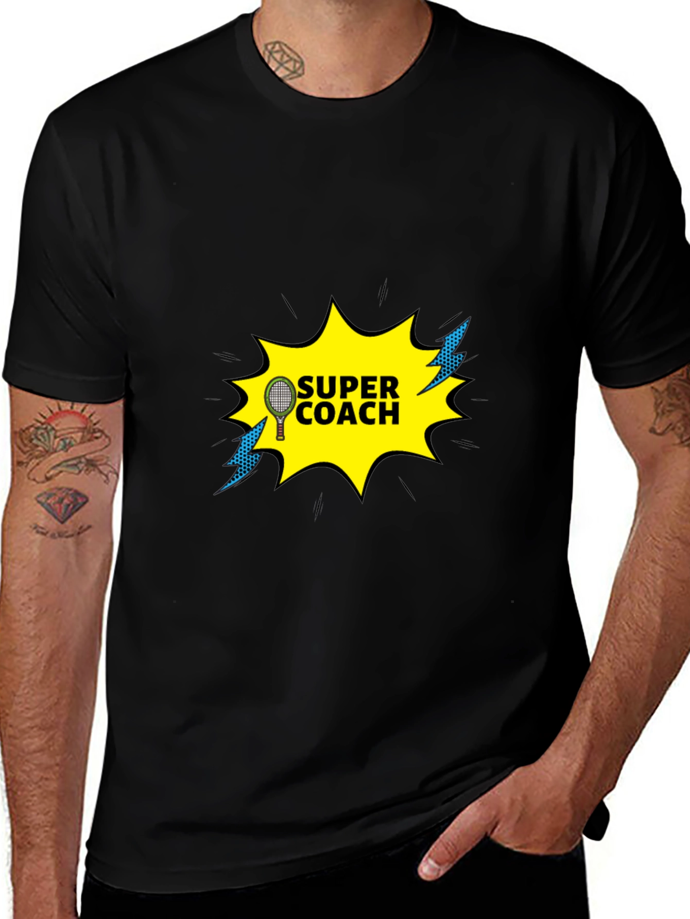 Super Coach Tennis T-Shirt - Sporty Design