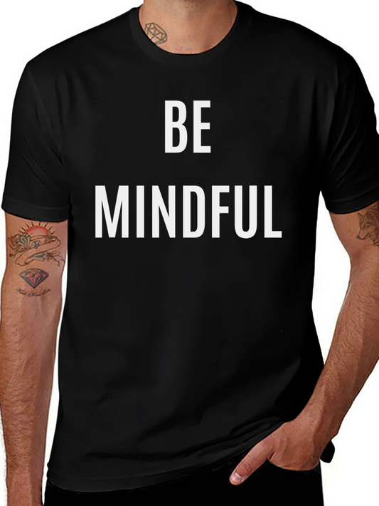 Be Mindful Graphic Tee - Black