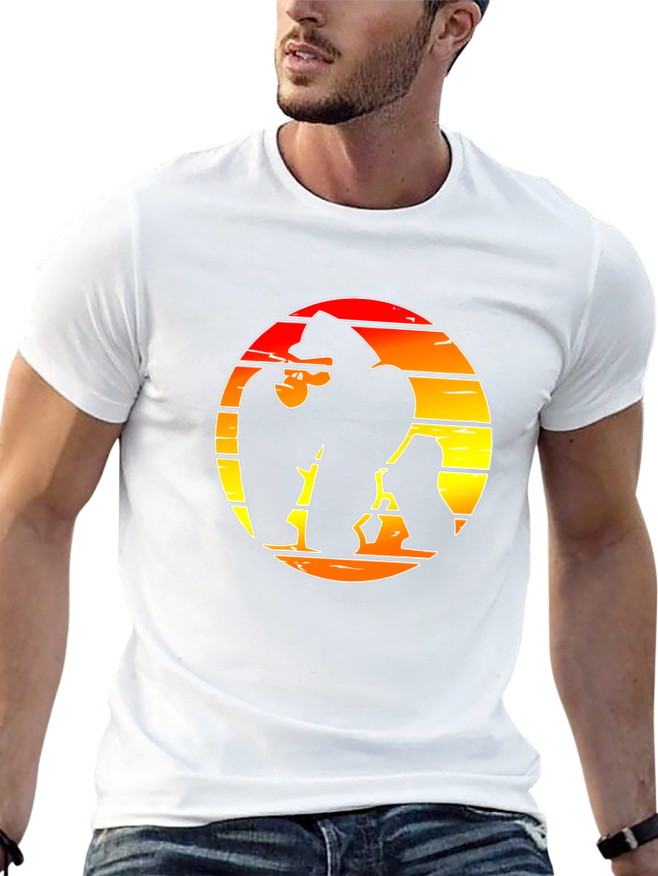 Retro Kong Graphic Tee - Black Cotton Shirt