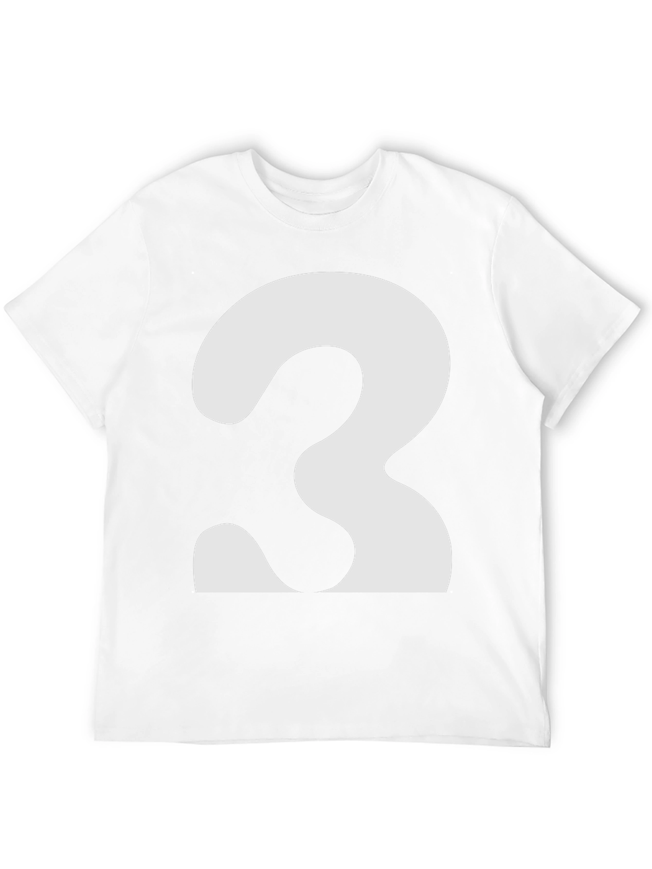 Bold Number 3 Graphic Tee - Classic Fit