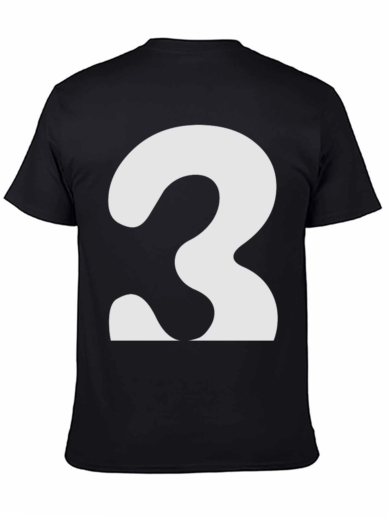 Bold Number 3 Graphic Tee - Classic Fit