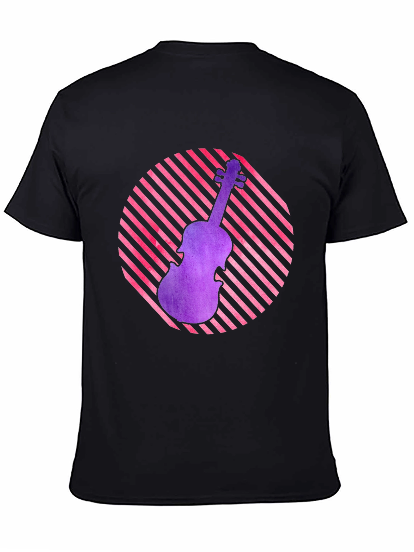 Violin Graphic Tee - Retro Music Lover Shirt