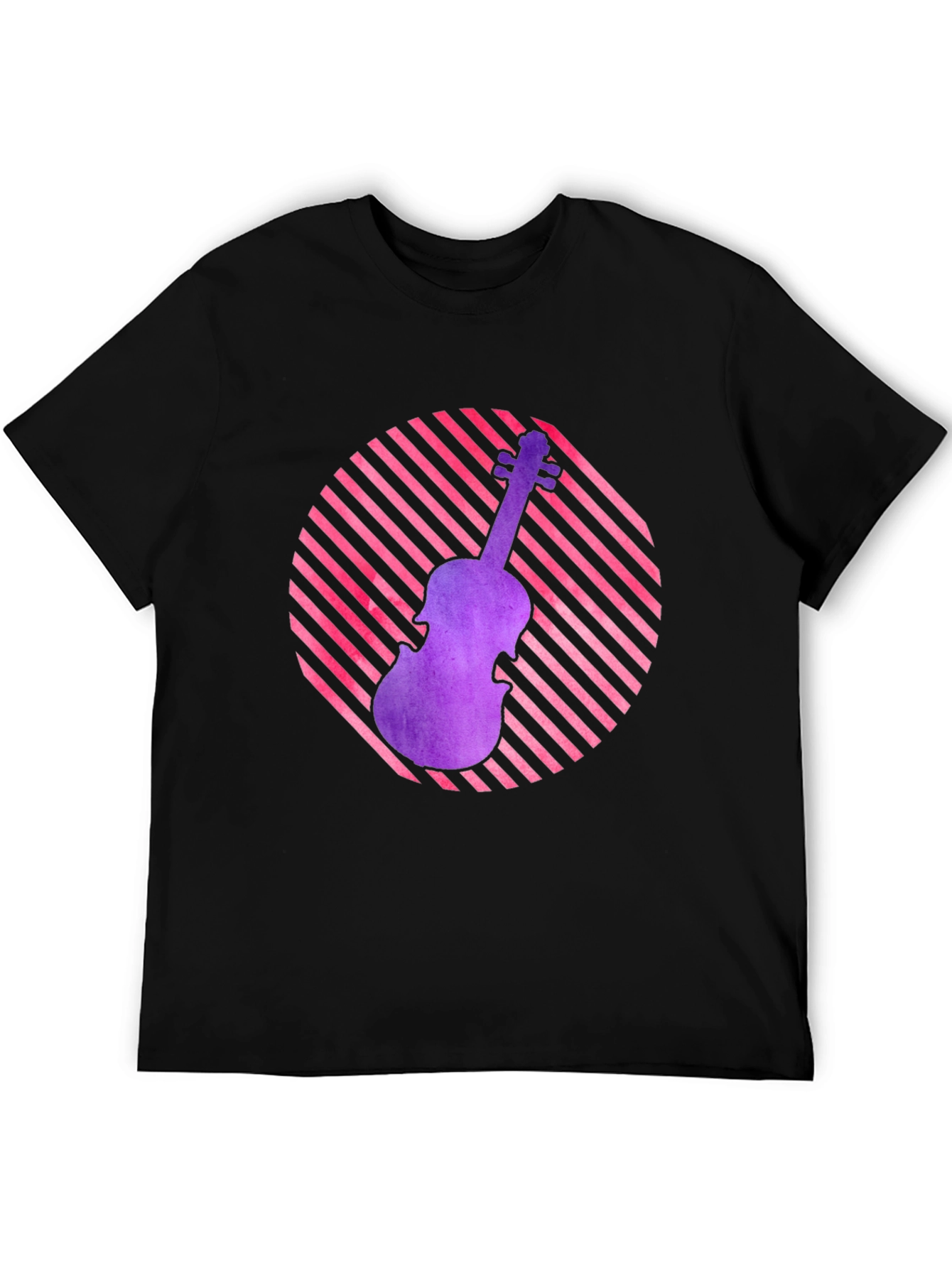 Violin Graphic Tee - Retro Music Lover Shirt