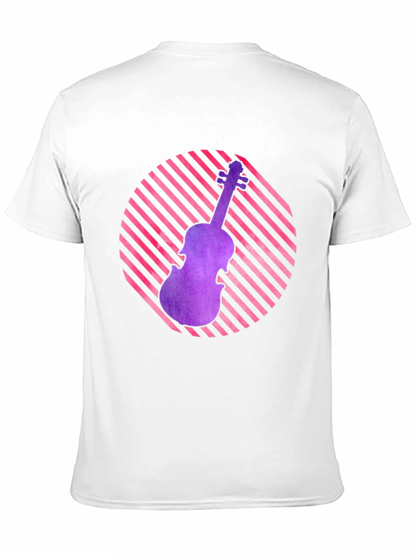 Violin Graphic Tee - Retro Music Lover Shirt