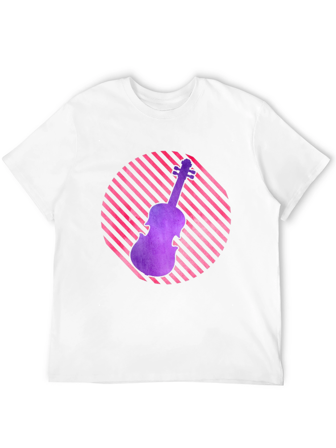 Violin Graphic Tee - Retro Music Lover Shirt