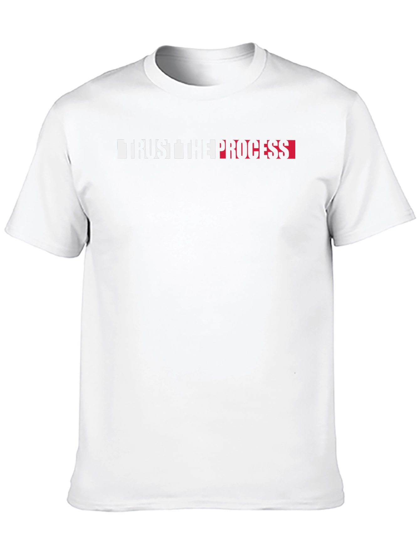 Trust the Process Graphic Tee - Black Cotton T-Shirt