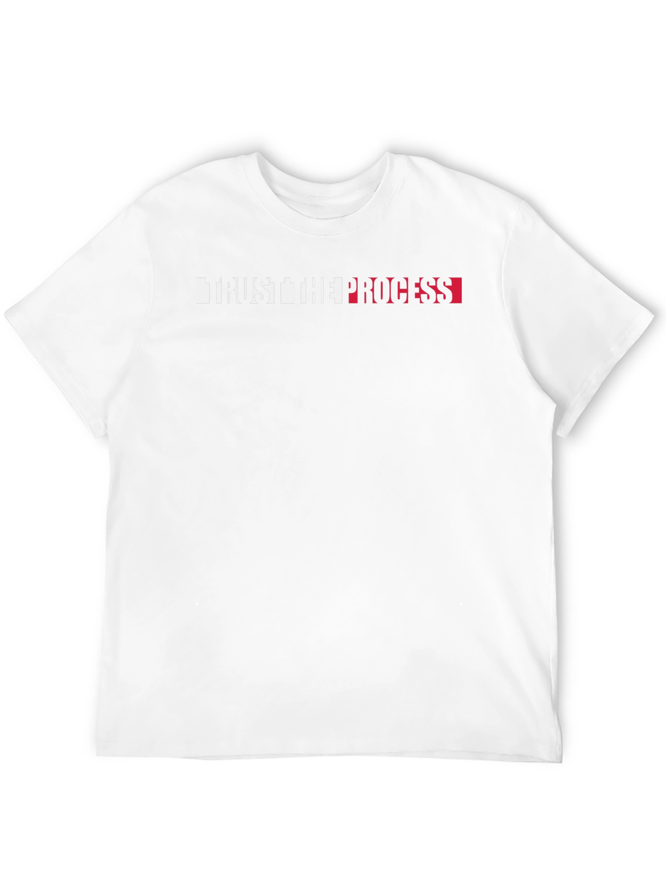 Trust the Process Graphic Tee - Black Cotton T-Shirt