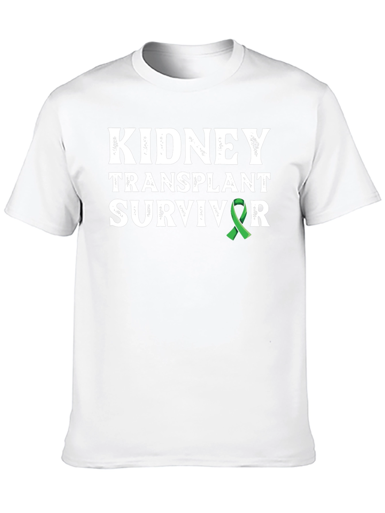 Kidney Transplant Survivor T-Shirt - Awareness Ribbon Design