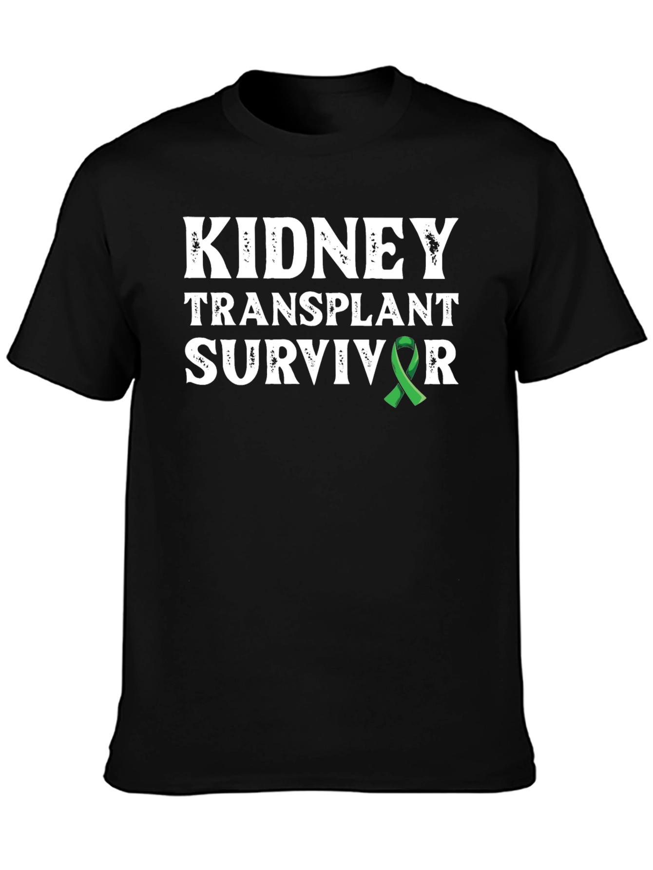 Kidney Transplant Survivor T-Shirt - Awareness Ribbon Design
