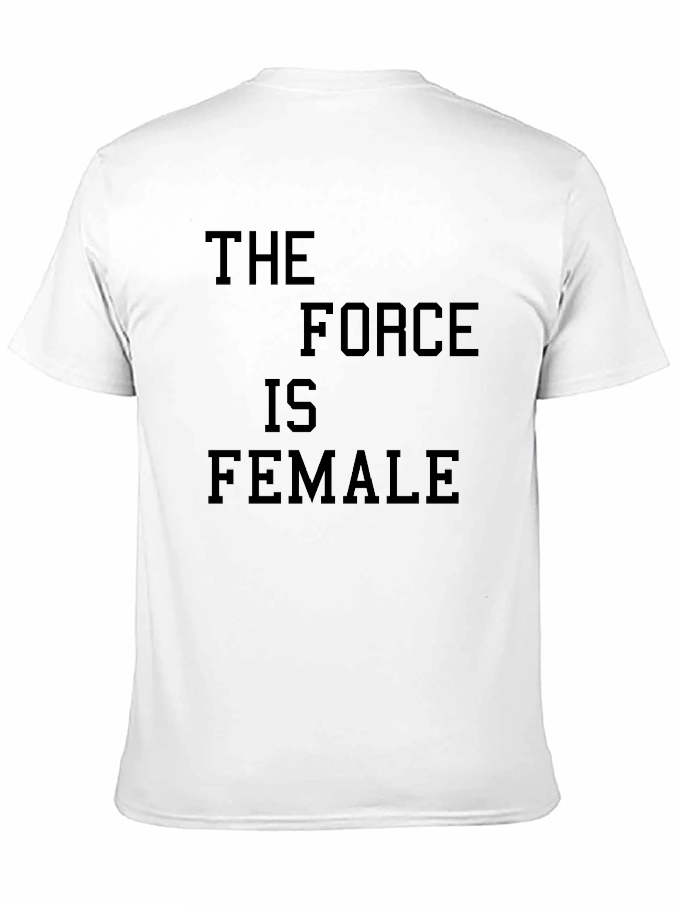 The Force is Female Graphic T-Shirt - Black