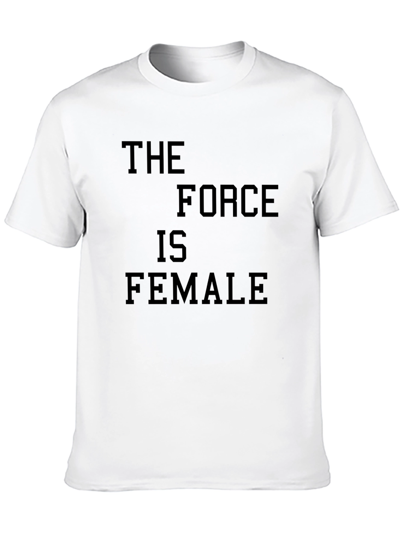 The Force is Female Graphic T-Shirt - Black
