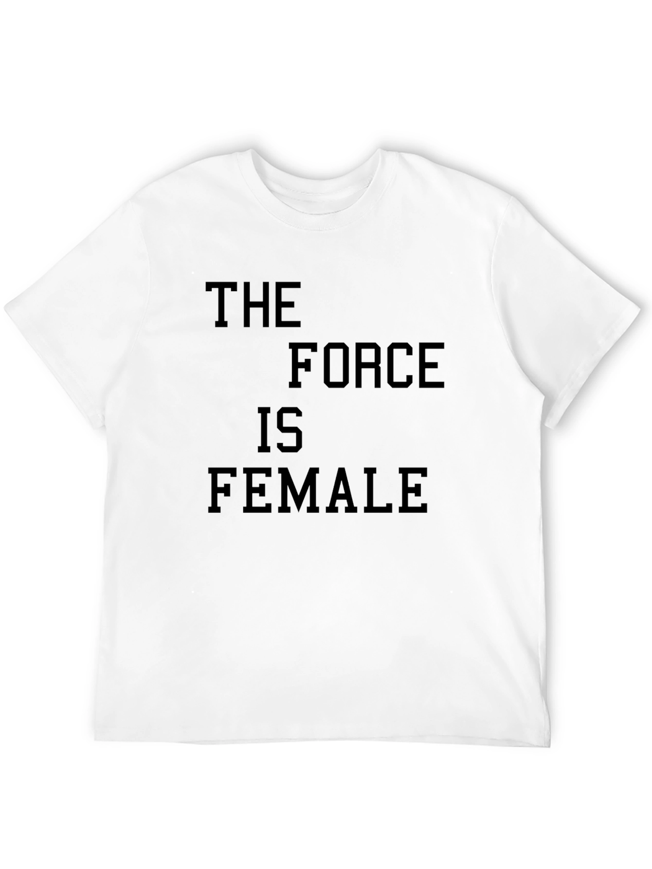 The Force is Female Graphic T-Shirt - Black