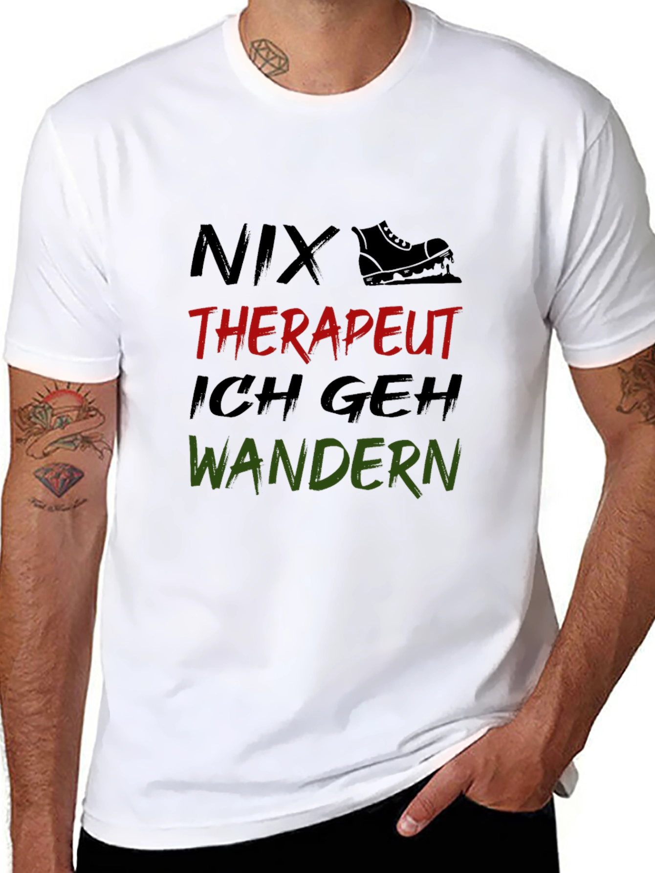 Nix Therapeut Ich Geh Wandern Hiking T-Shirt