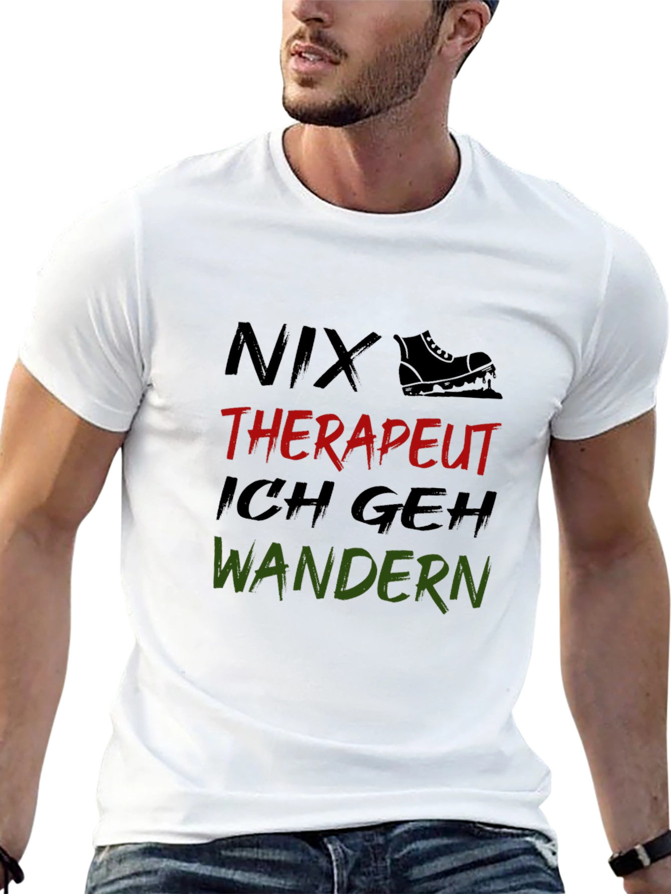 Nix Therapeut Ich Geh Wandern Hiking T-Shirt