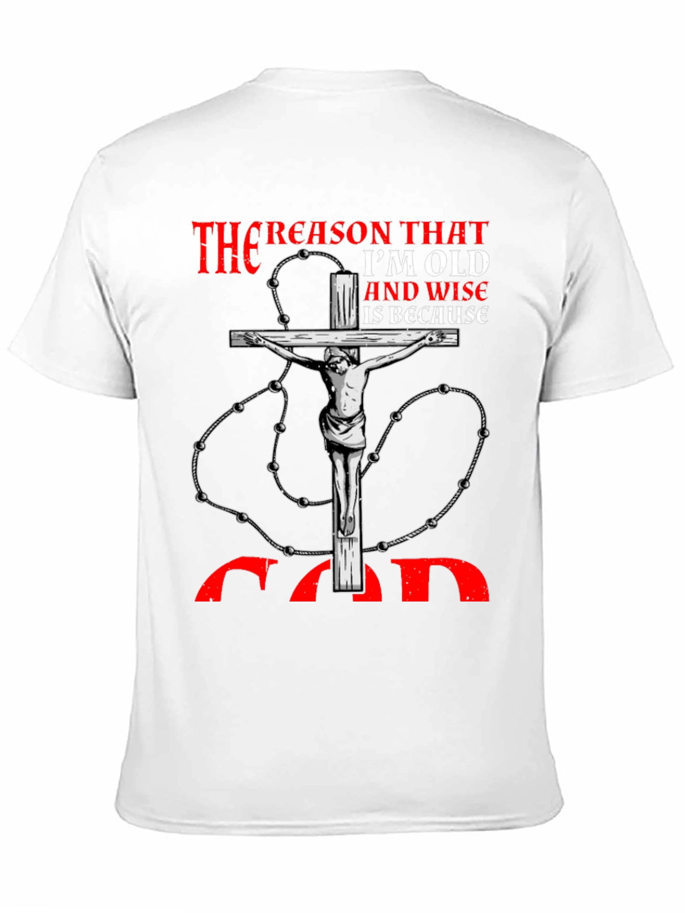 Reason Im Old and Wise Black T-Shirt