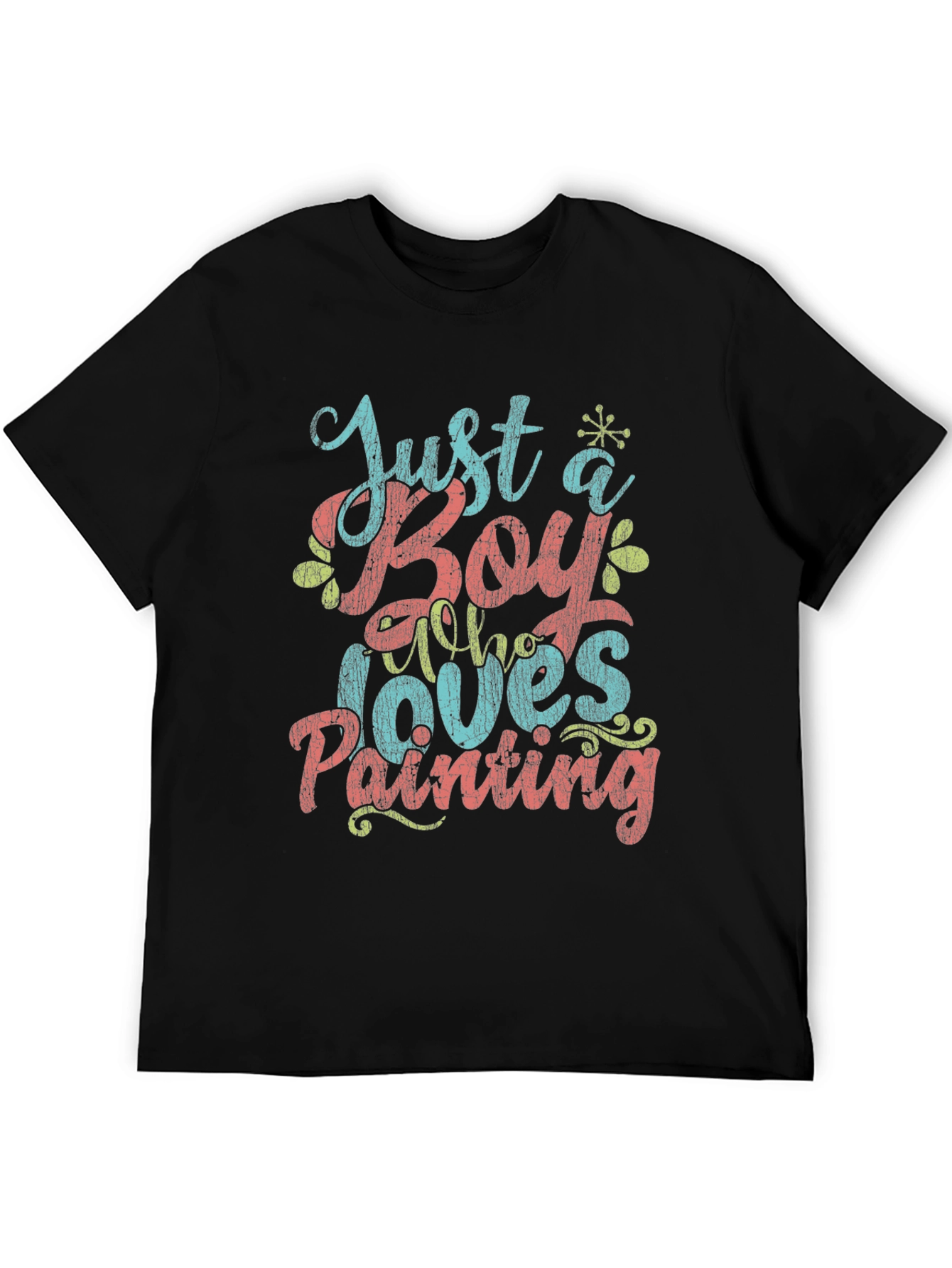 Just a Boy Who Loves Painting Graphic T-Shirt