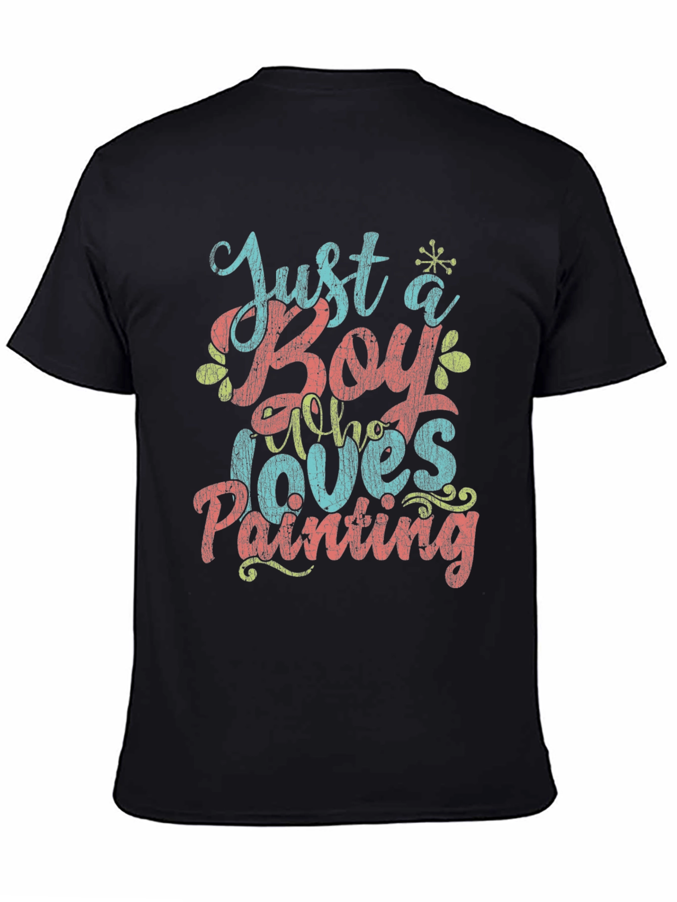 Just a Boy Who Loves Painting Graphic T-Shirt