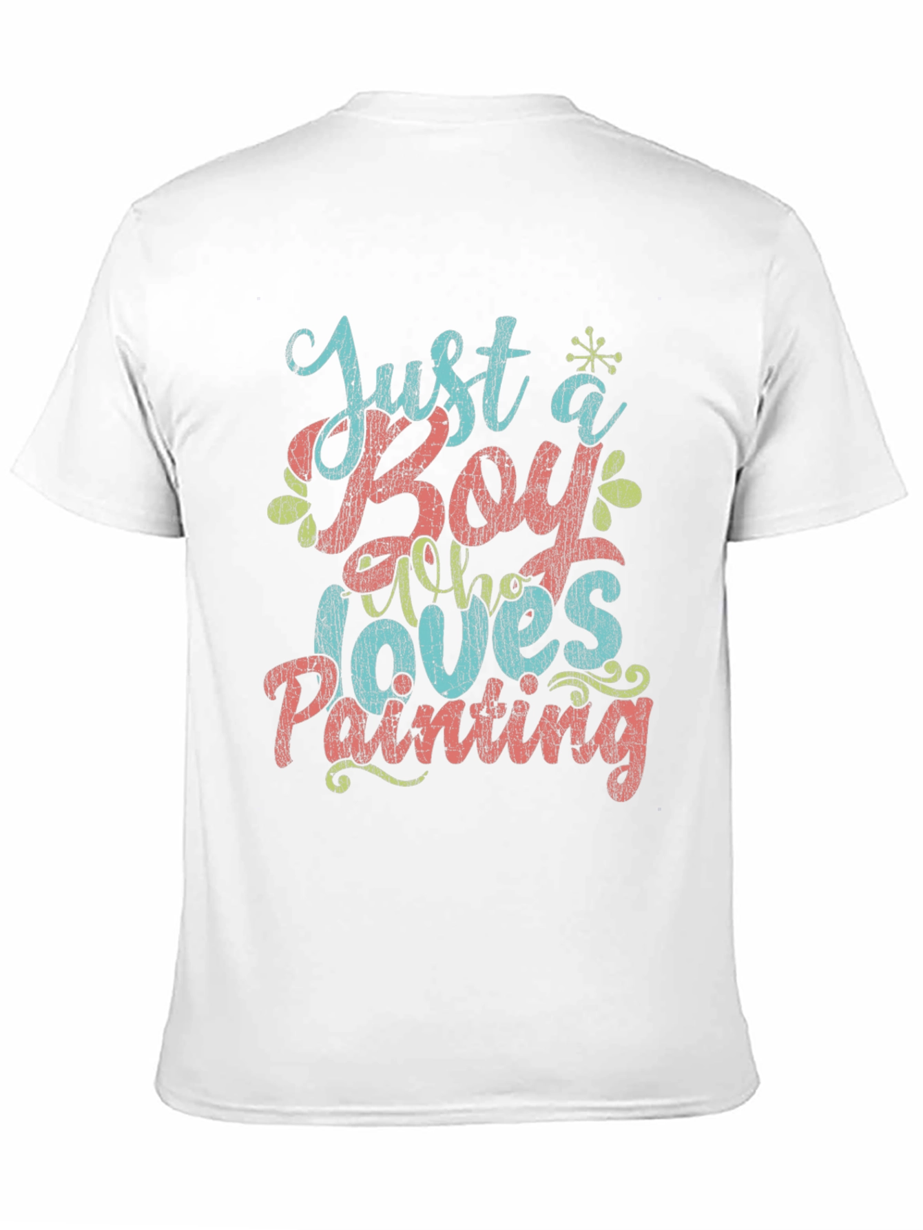 Just a Boy Who Loves Painting Graphic T-Shirt
