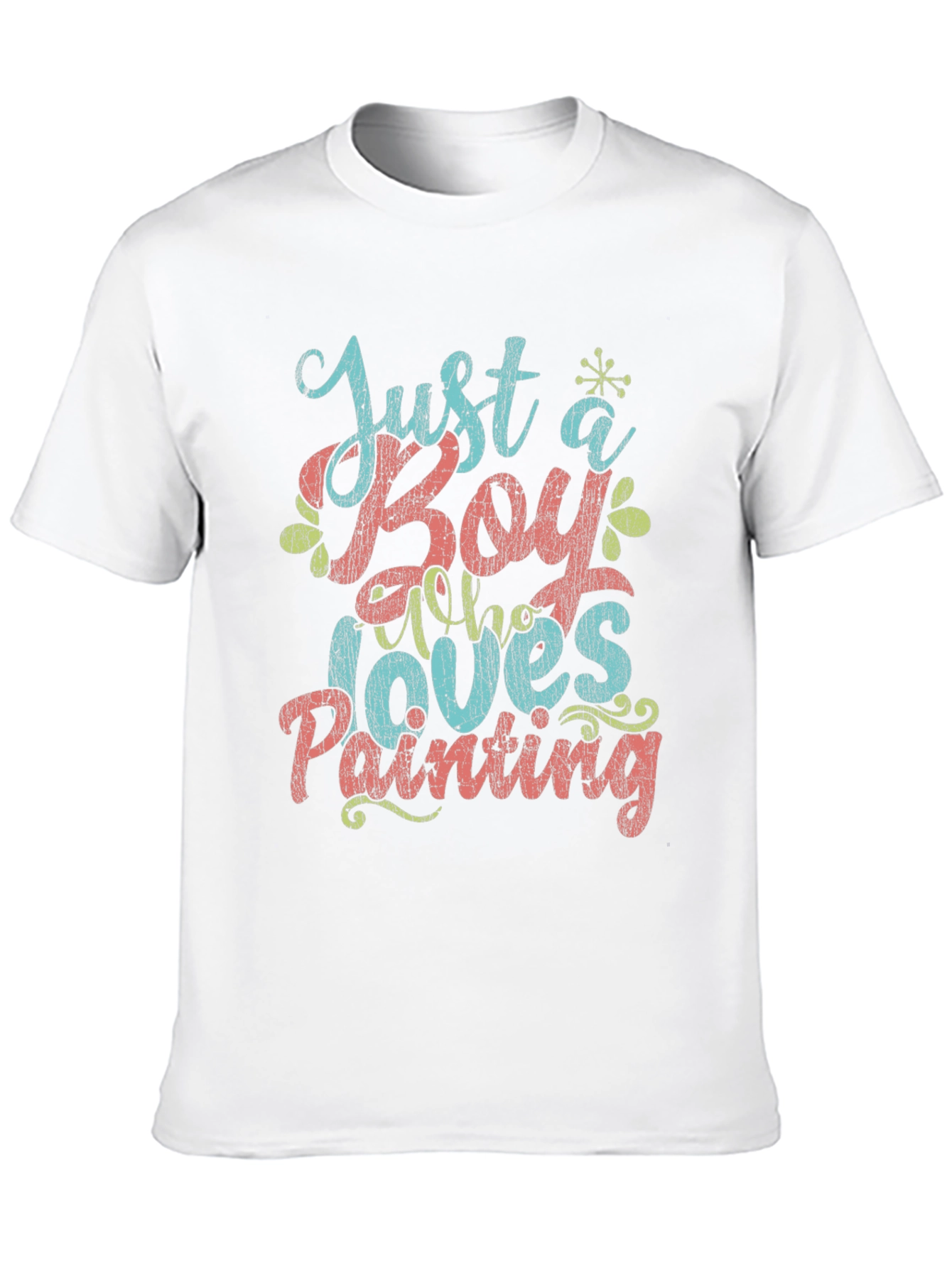 Just a Boy Who Loves Painting Graphic T-Shirt