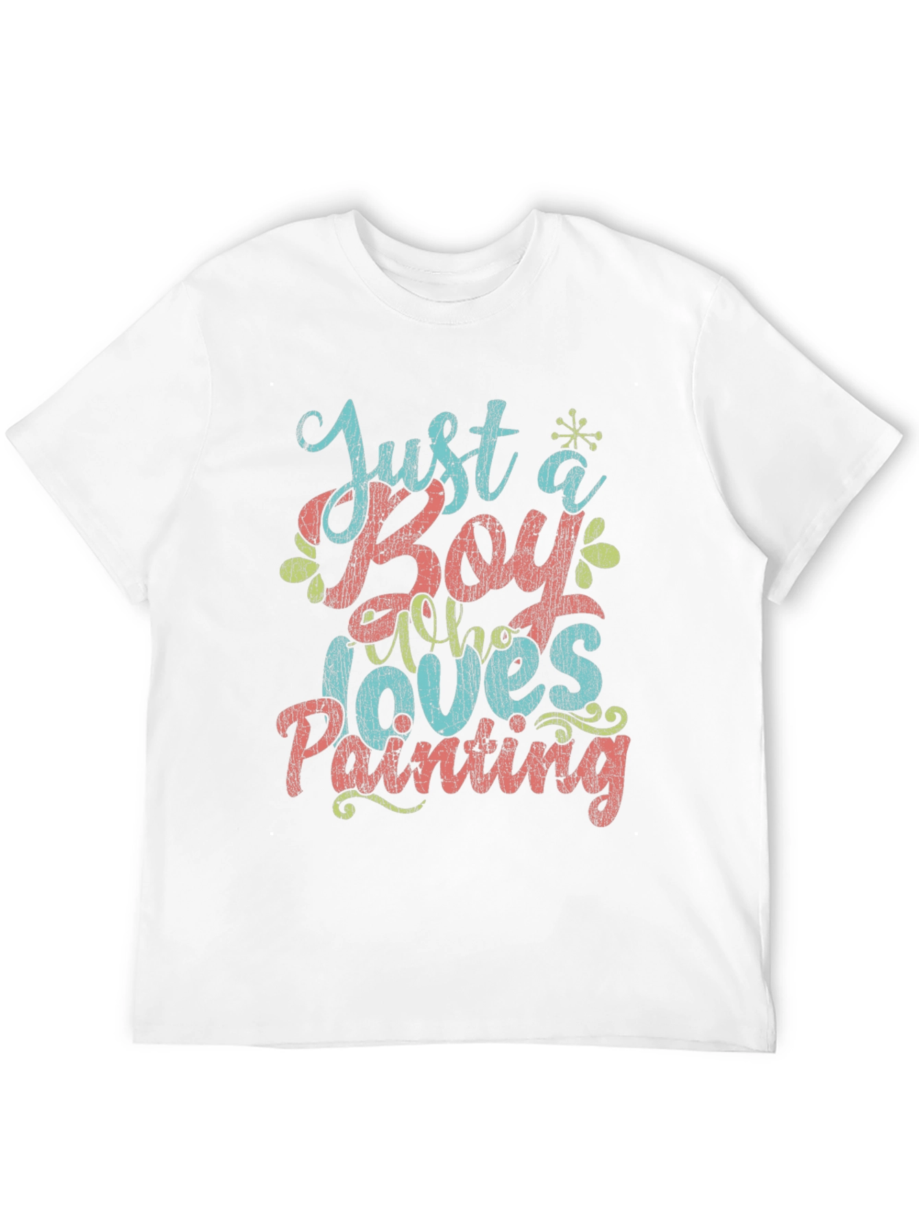 Just a Boy Who Loves Painting Graphic T-Shirt