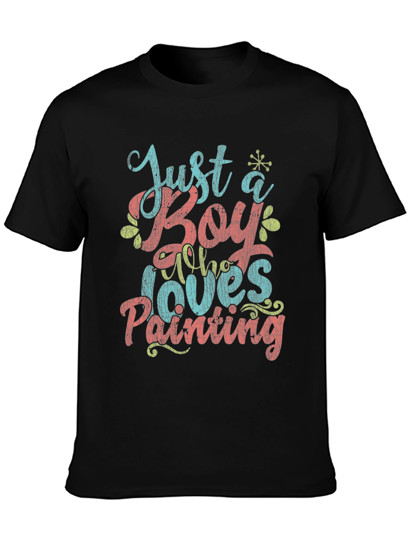 Just a Boy Who Loves Painting Graphic T-Shirt