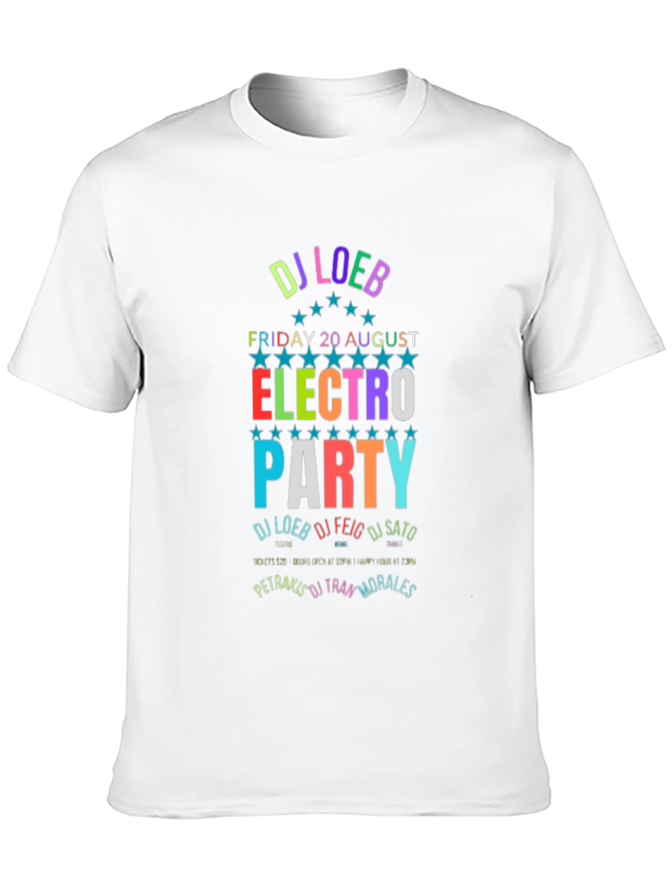 Electro Party T-Shirt DJ Loeb August 20