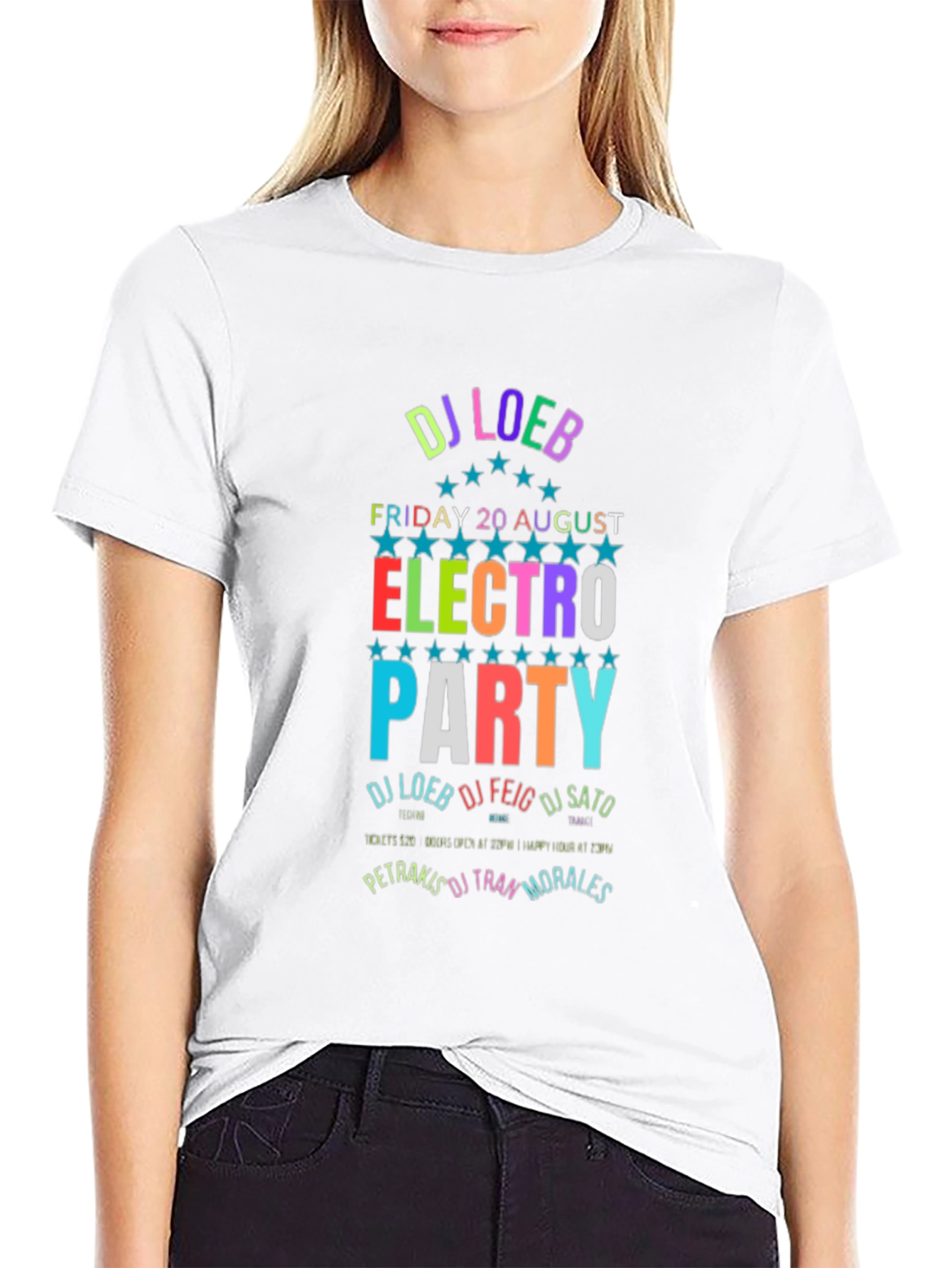 Electro Party T-Shirt DJ Loeb August 20