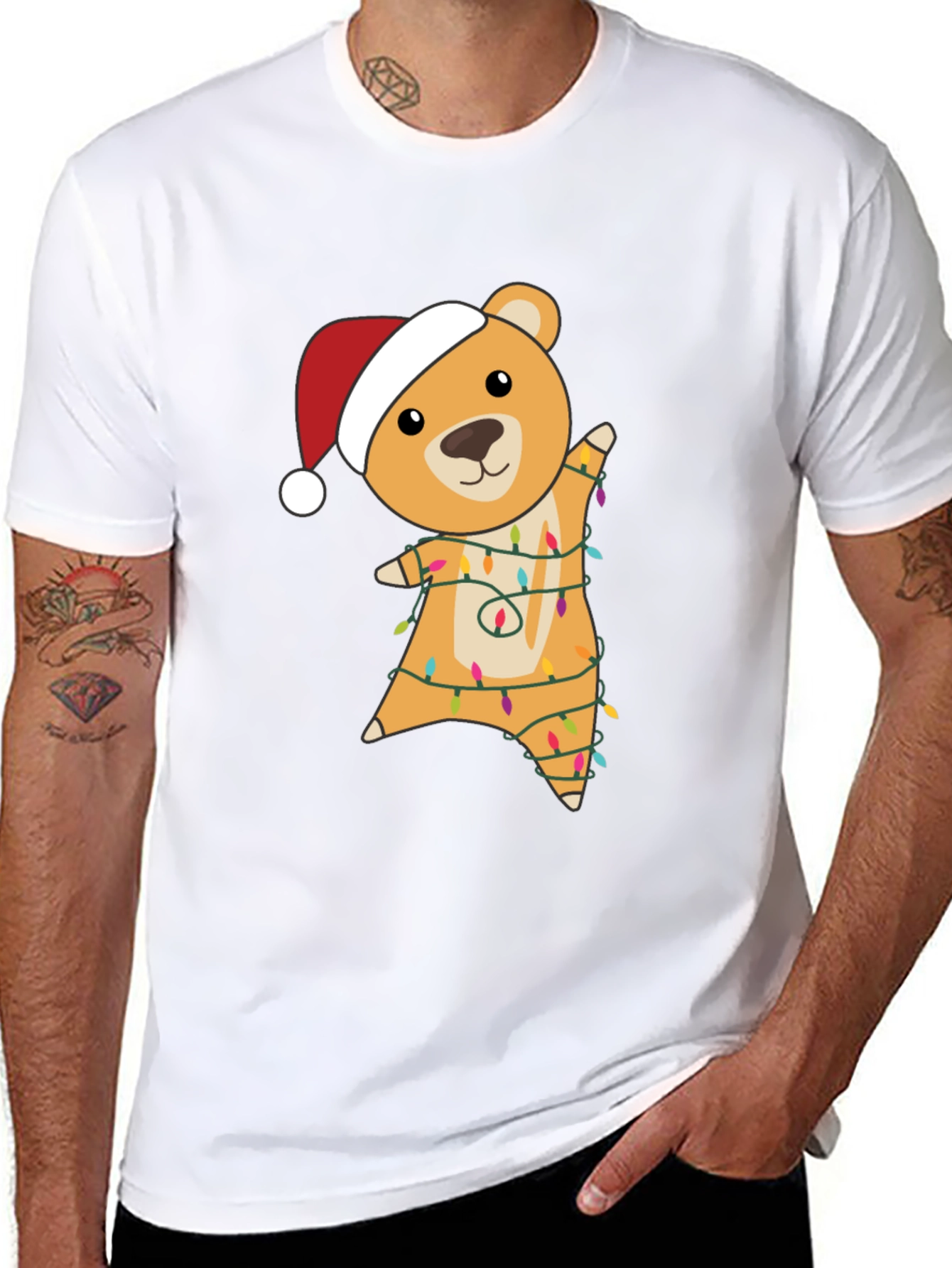 Christmas Bear Lights T-Shirt