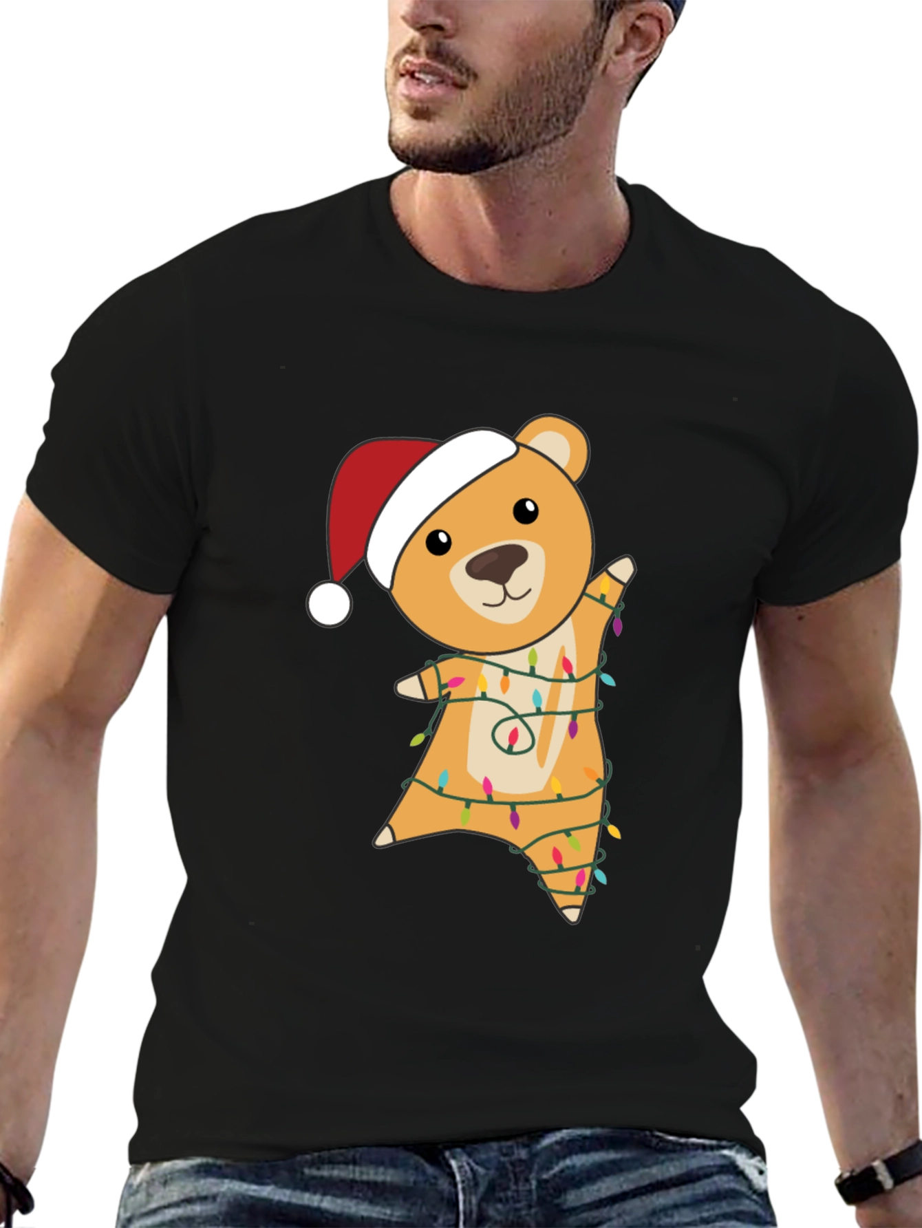 Christmas Bear Lights T-Shirt
