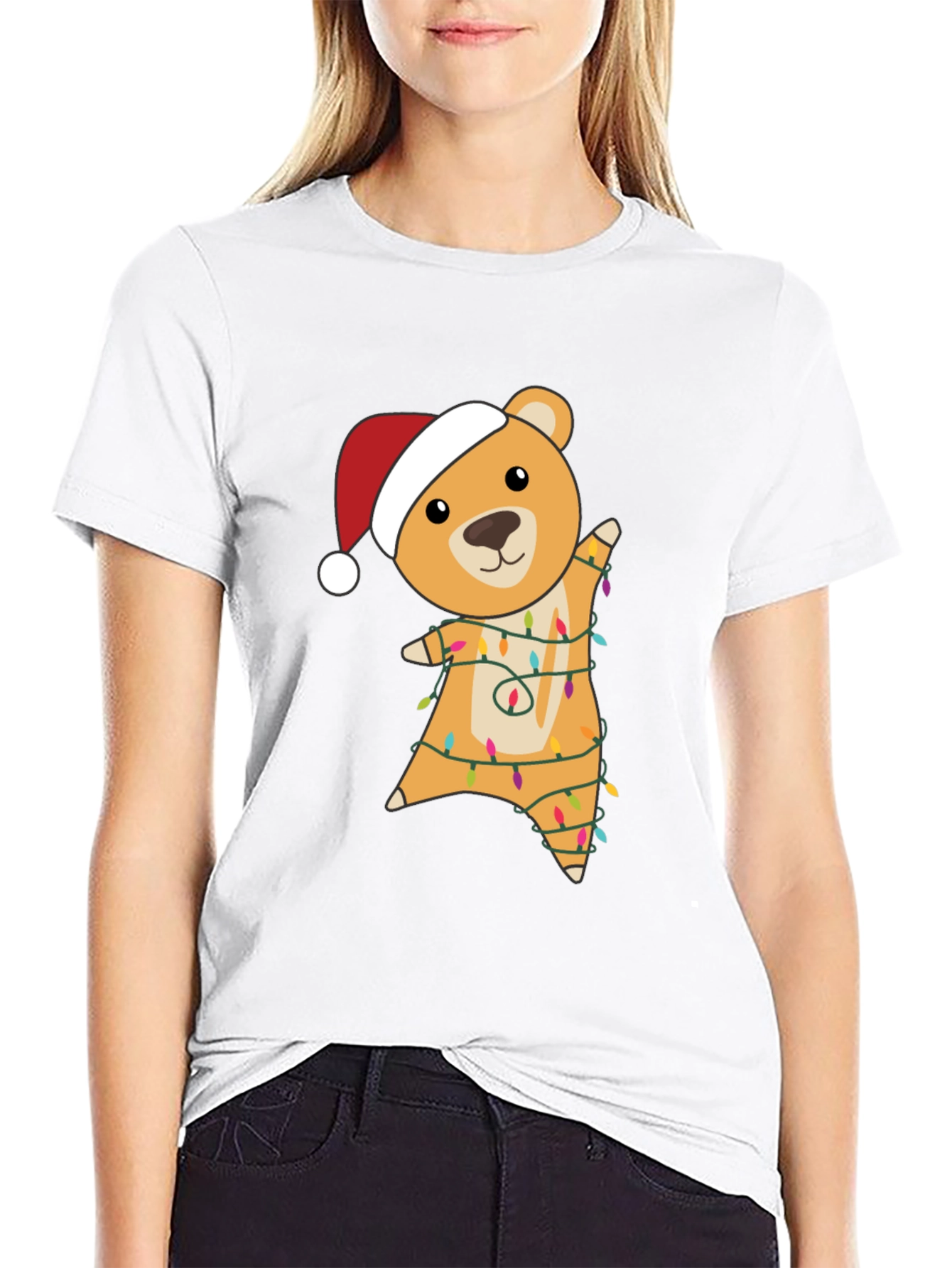 Christmas Bear Lights T-Shirt