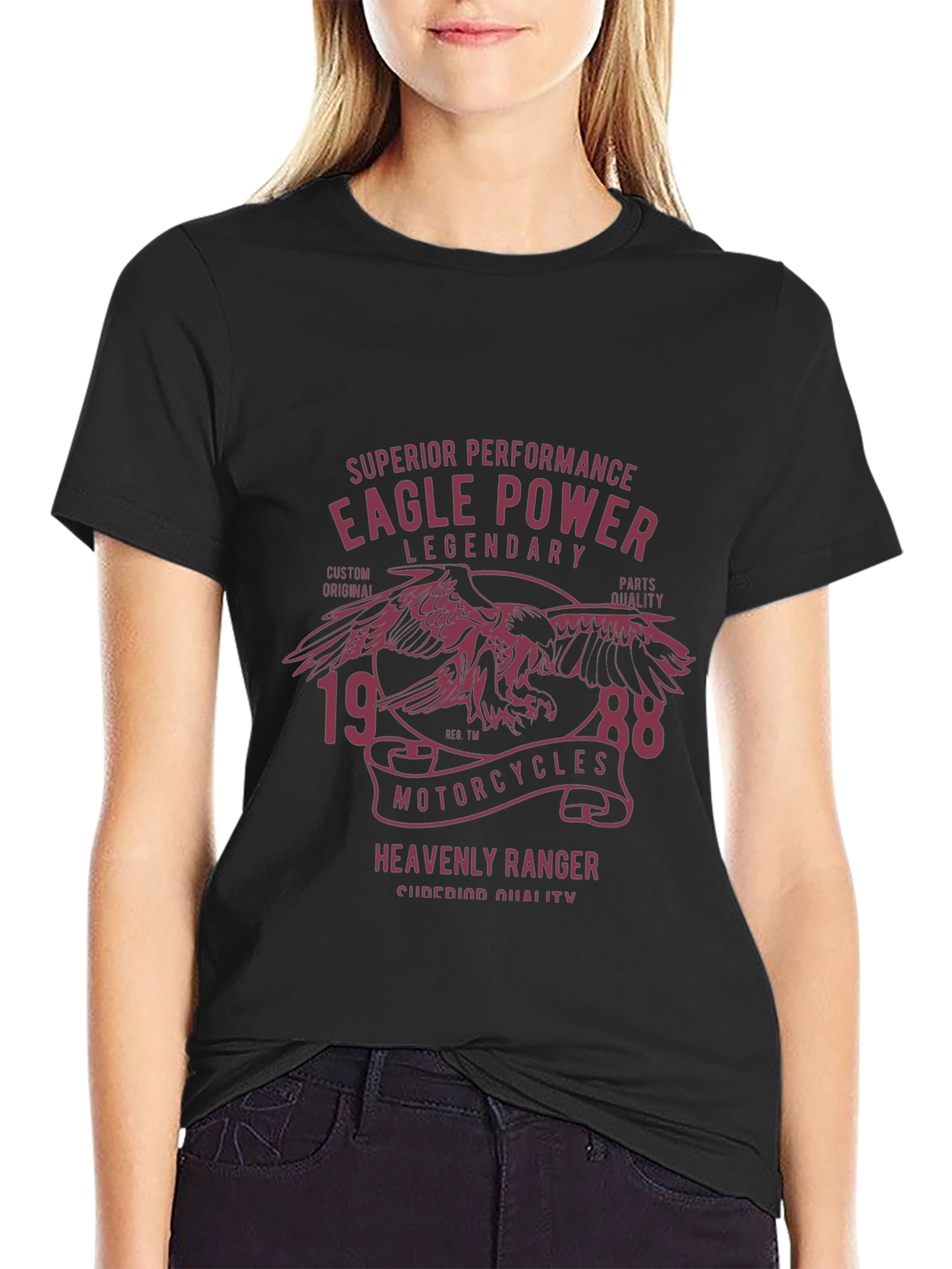 Eagle Power Motorcycle T-Shirt - Legendary Design